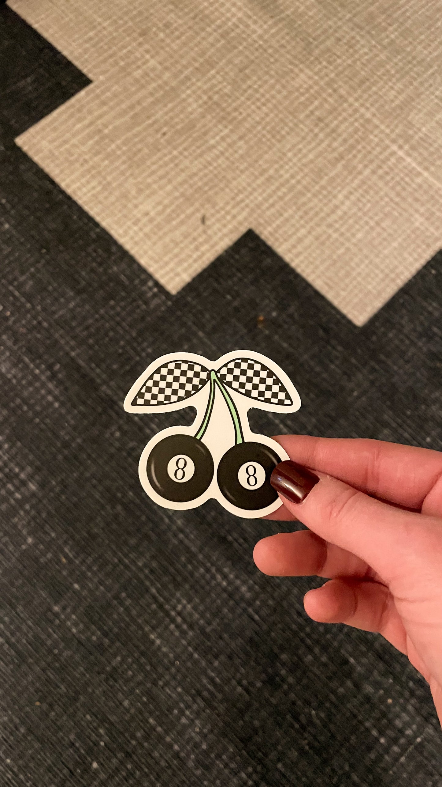 8 BALL CHERRIES STICKER