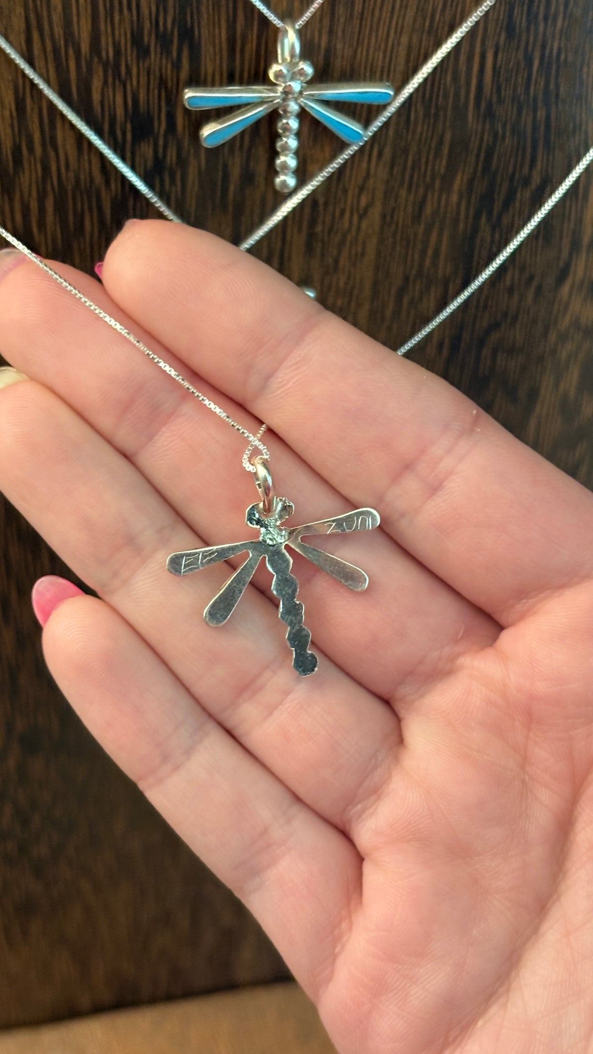 ZUNI TURQUOISE DRAGONFLY NECKLACE