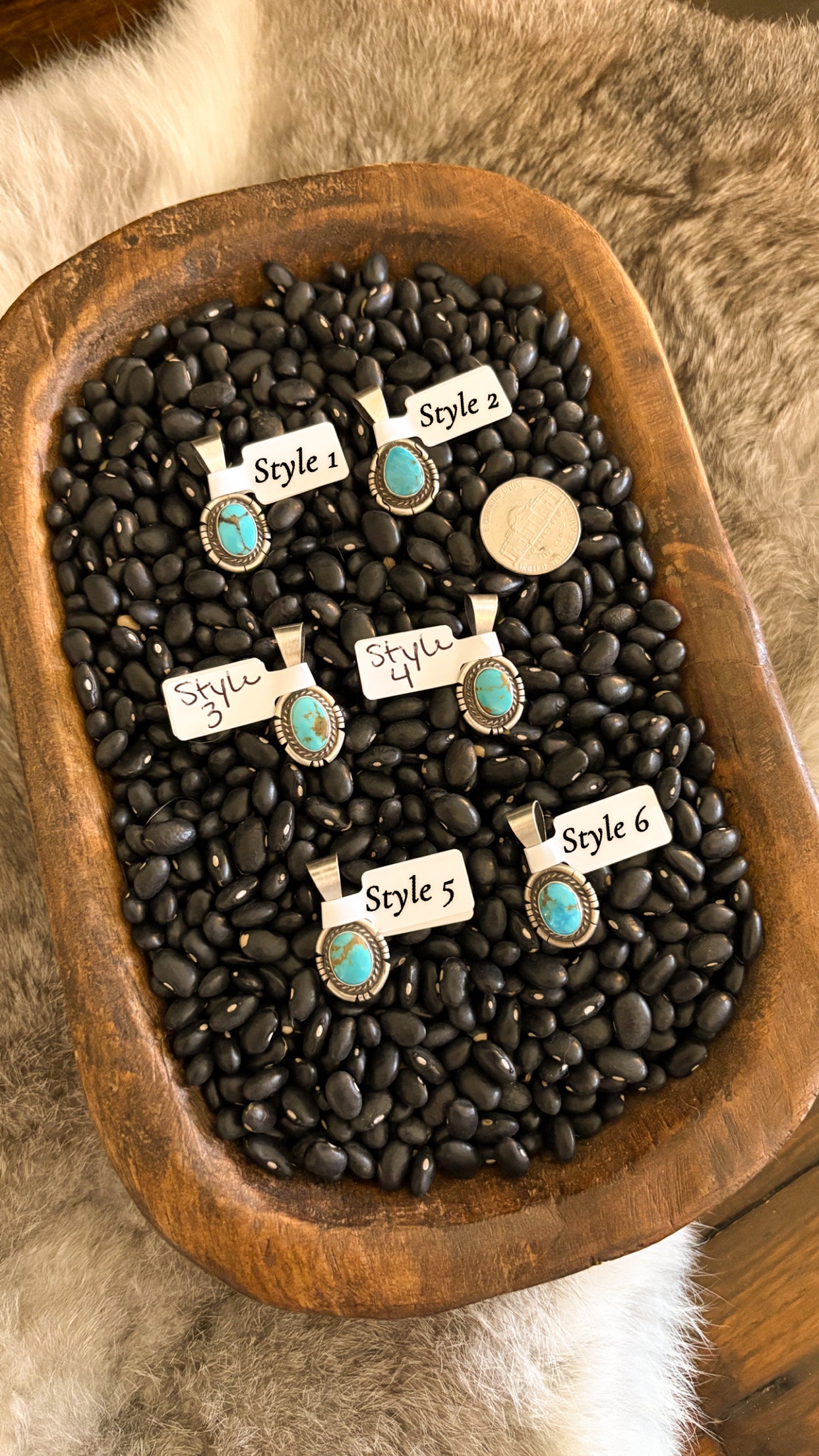 TURQUOISE PENDANT BY DAVE SKEETS