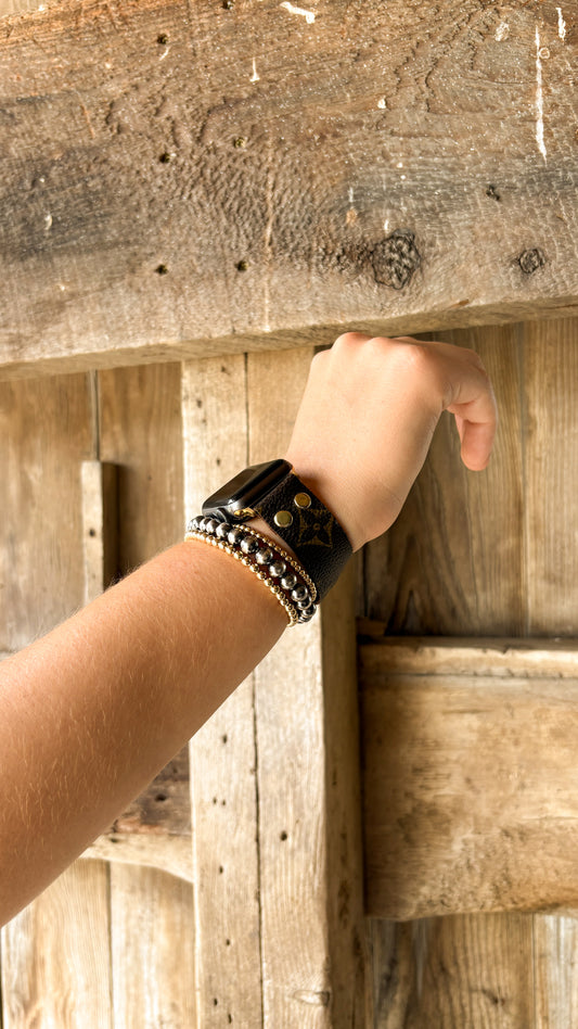 AUTHENTIC UPCYCLED LV WATCH BAND