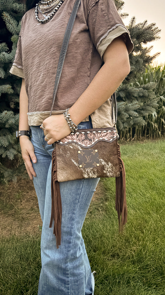 UPCYCLED LV CROSSBODY BAG - STYLE 13