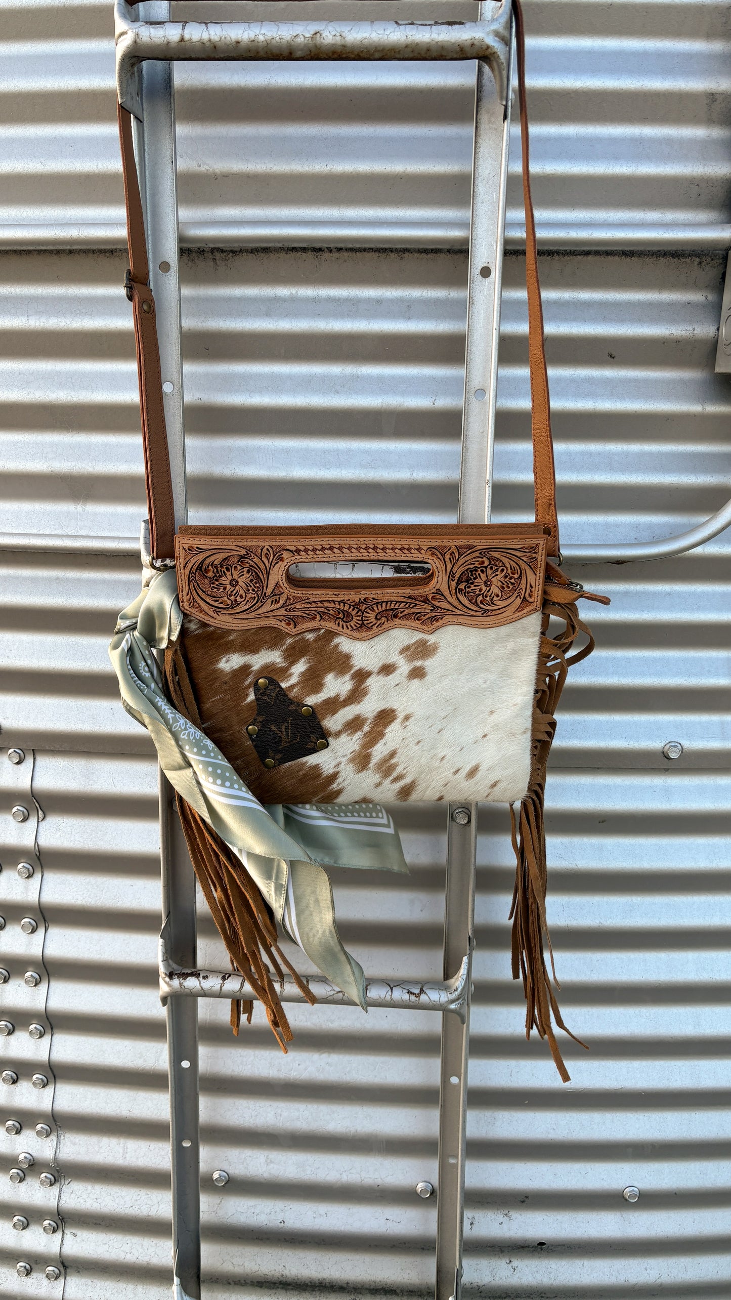 UPCYCLED LV CROSSBODY BAG - #19