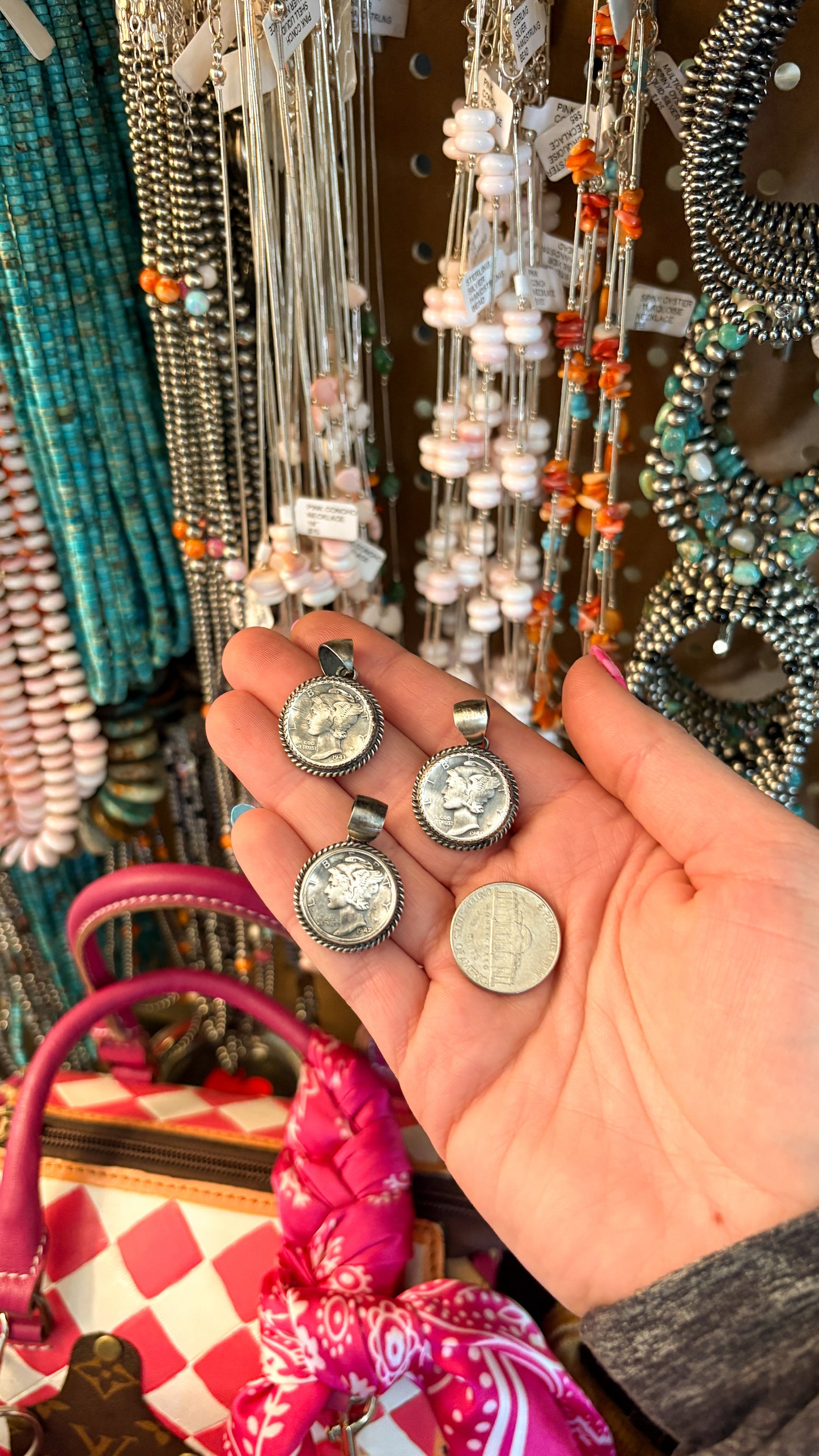 MERCURY DIME PENDANT