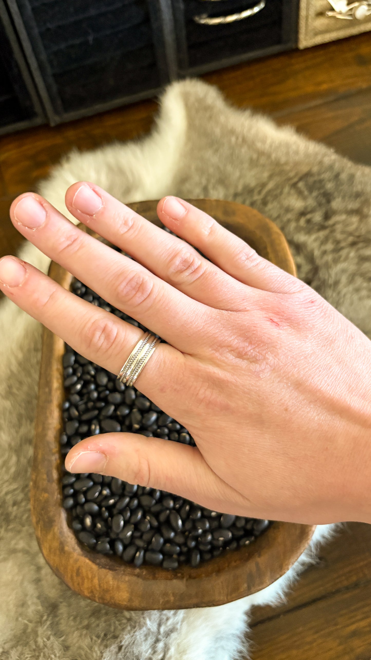 DOUBLE ROPE 7MM BAND RING