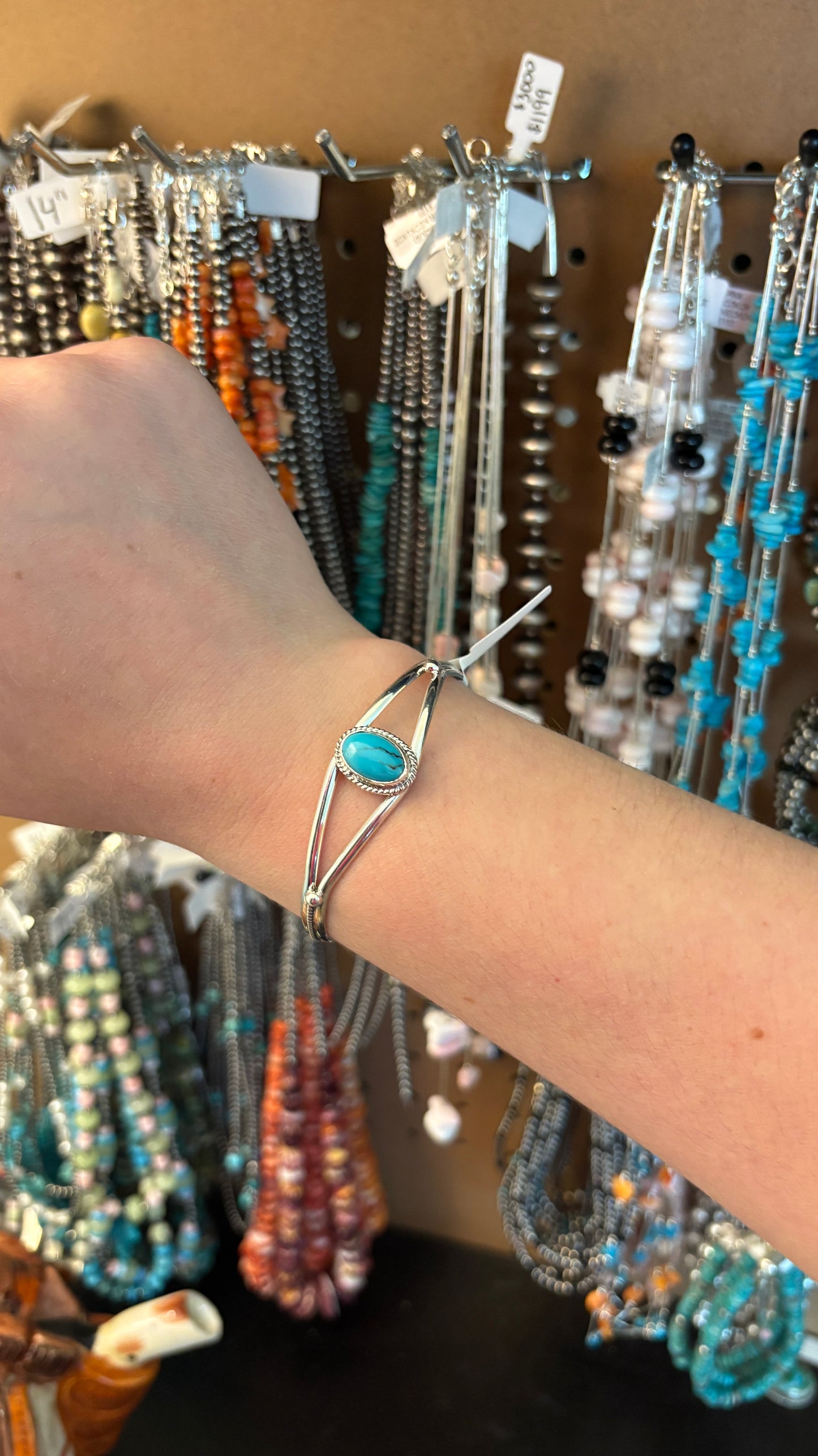 KINGMAN TURQUOISE CUFF BY JERRYSON HENIO