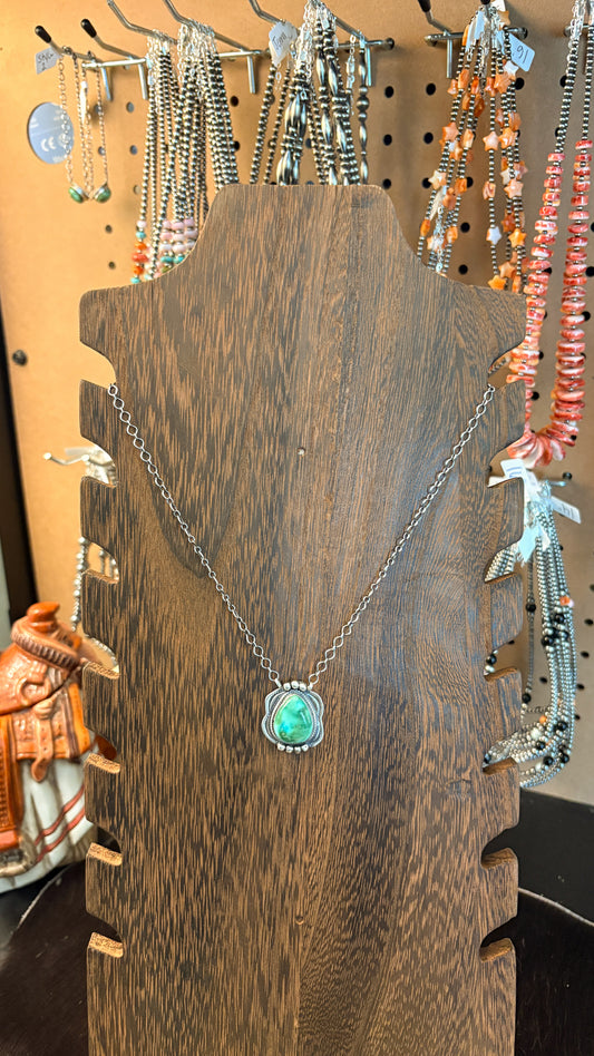 SONORAN GOLD TURQUOISE NECKLACE W BALL DETAIL