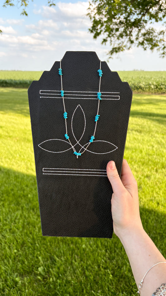 LIQUID SILVER TURQUOISE NECKLACE
