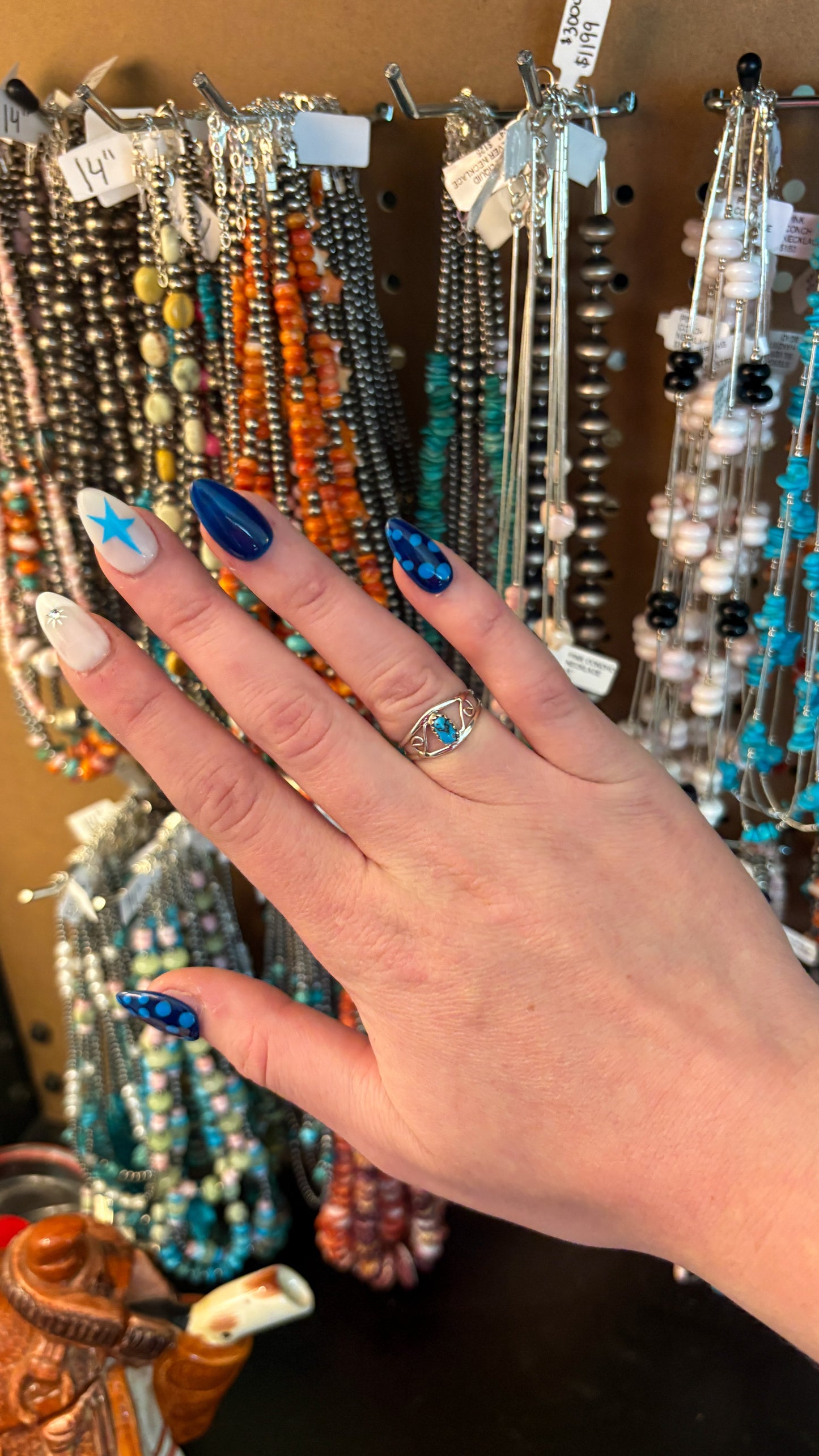 OVAL TURQUOISE RING BY JUDY LINCOLN