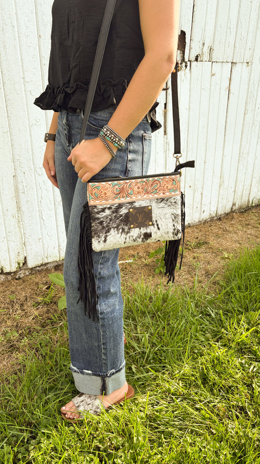 UPCYCLED LV CROSSBODY BAG - STYLE 2