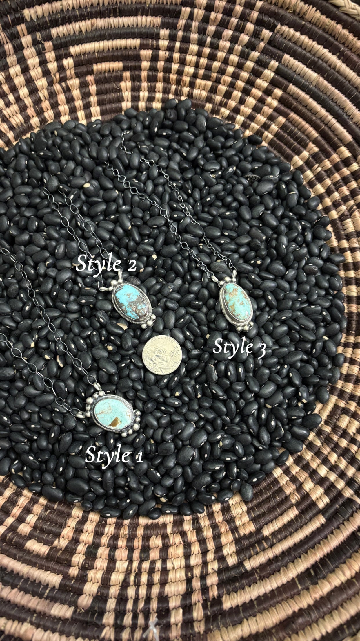 DRY CREEK TURQUOISE NECKLACE W BALL DETAIL
