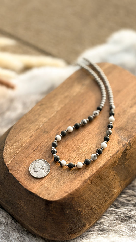ZEBRA JASPER NECKLACE - MADE TO ORDER