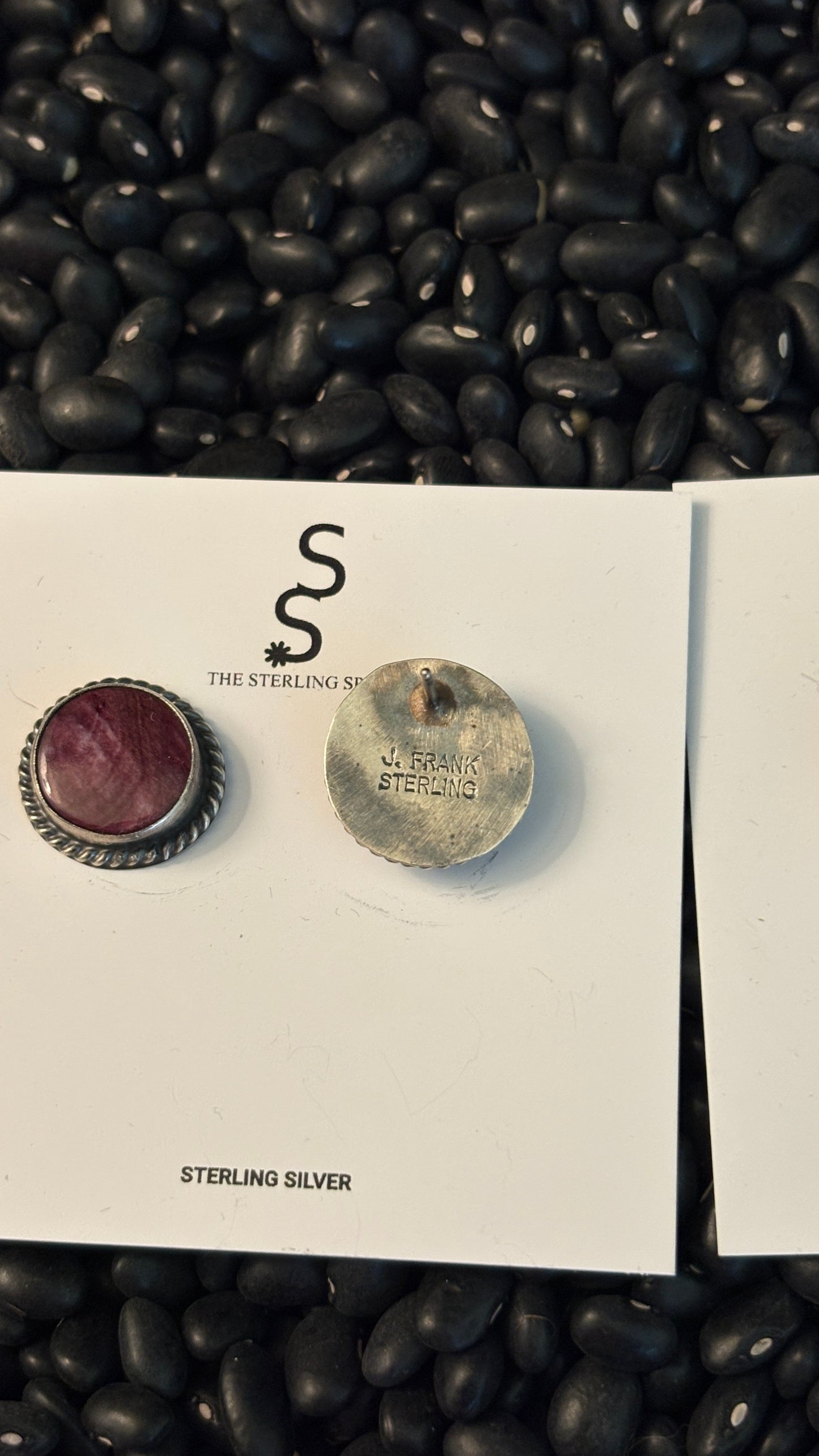 PURPLE SPINY OYSTER EARRINGS