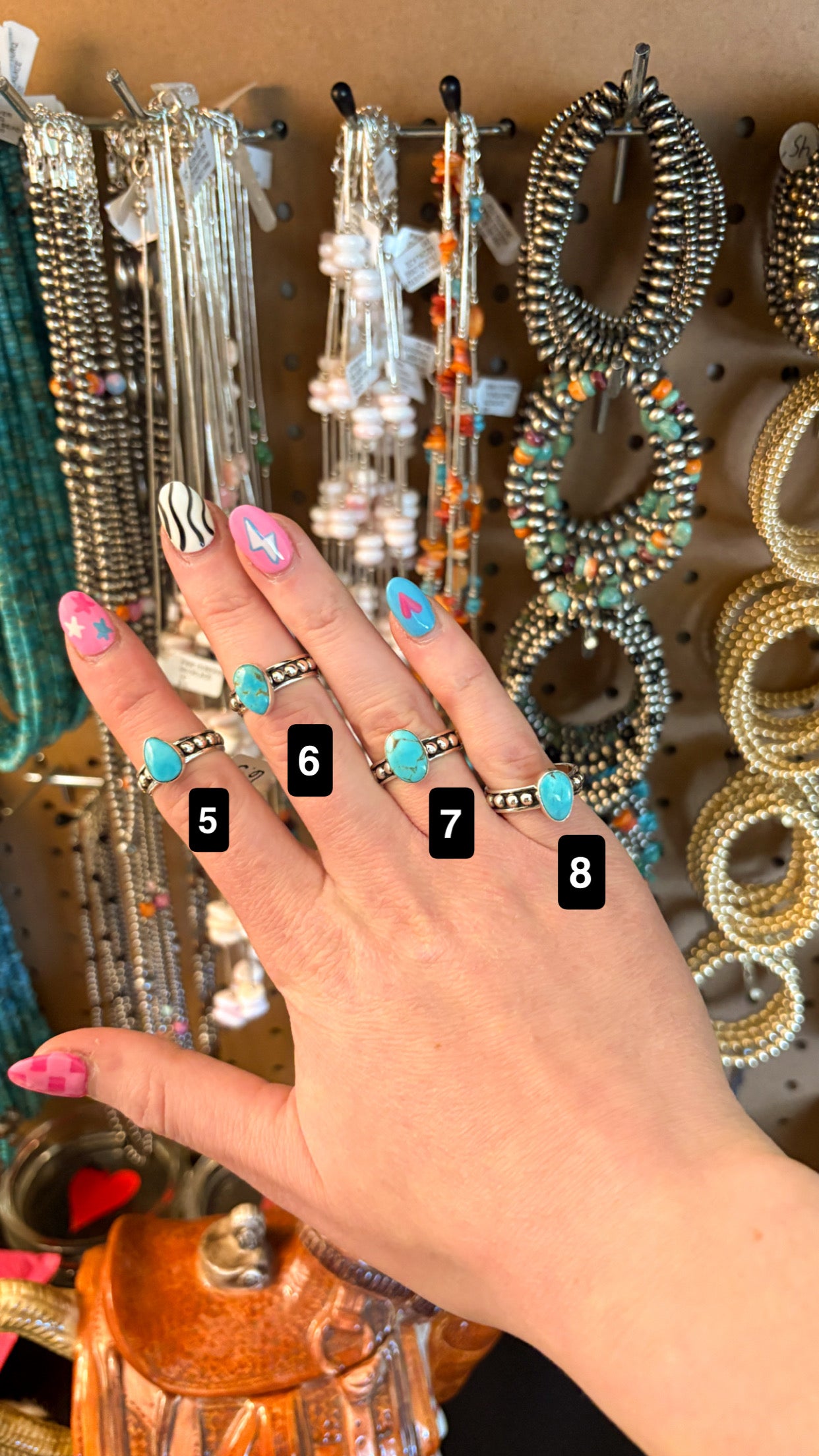 4MM BALL BAND RING W TURQUOISE STONE
