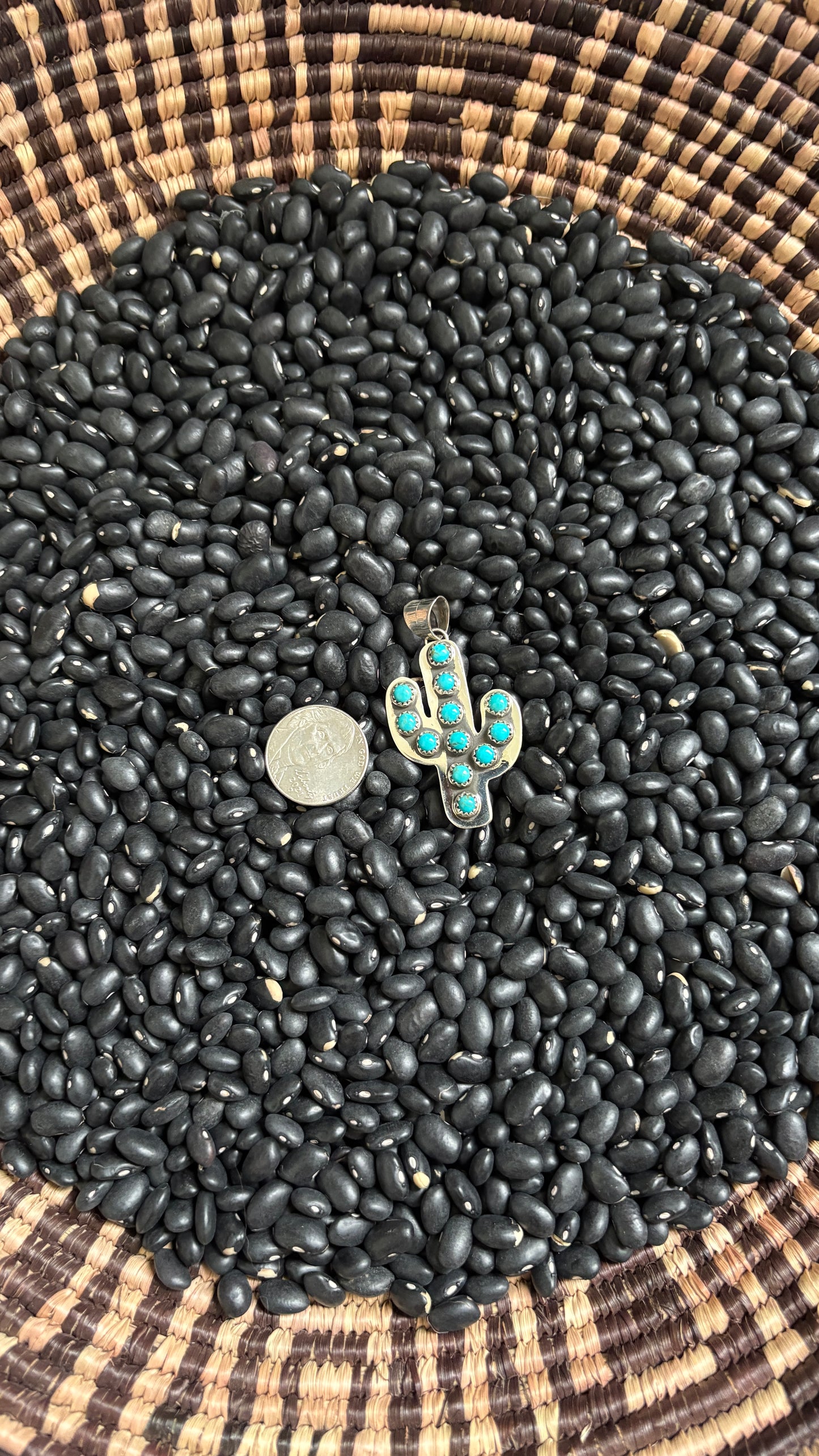 TURQUOISE CACTUS PENDANT