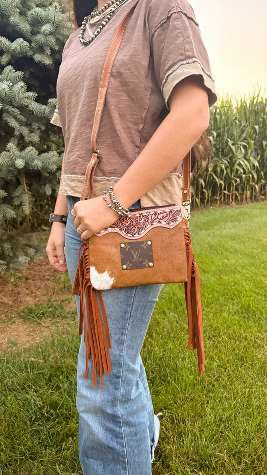 UPCYCLED LV CROSSBODY BAG - STYLE 12