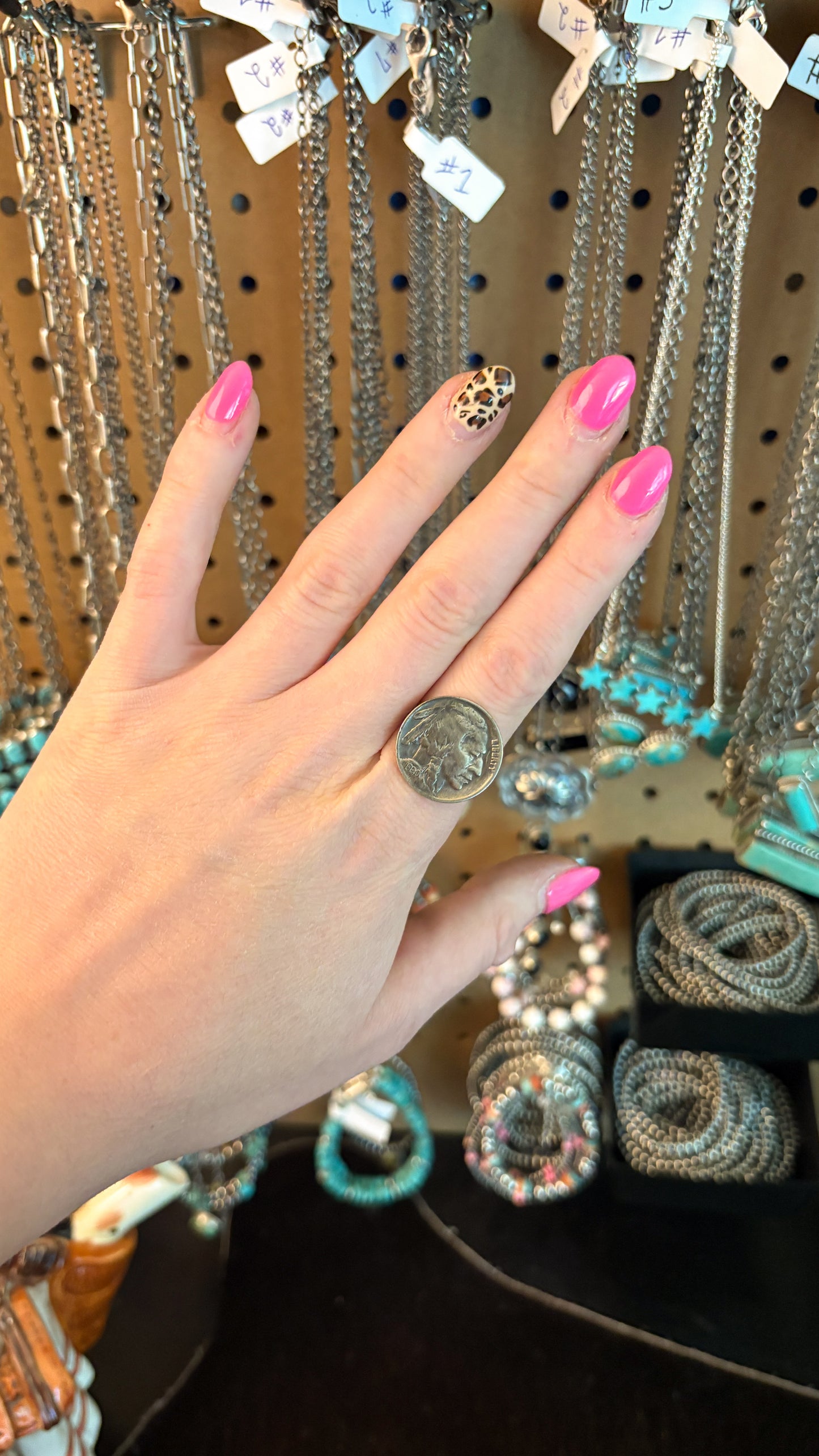 CHIEF HEAD NICKEL RING