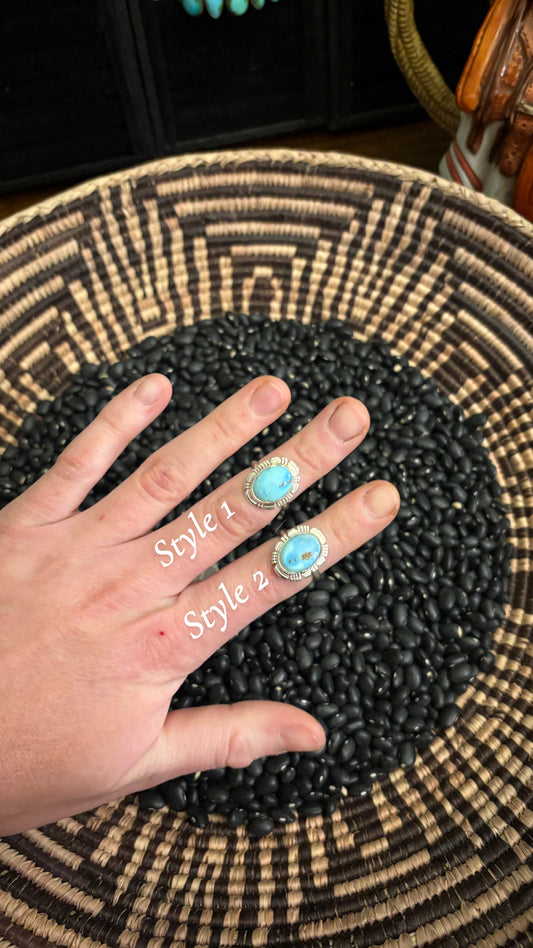 GOLDEN HILLS TURQUOISE RING BY ANTIONETTE MARTINEZ