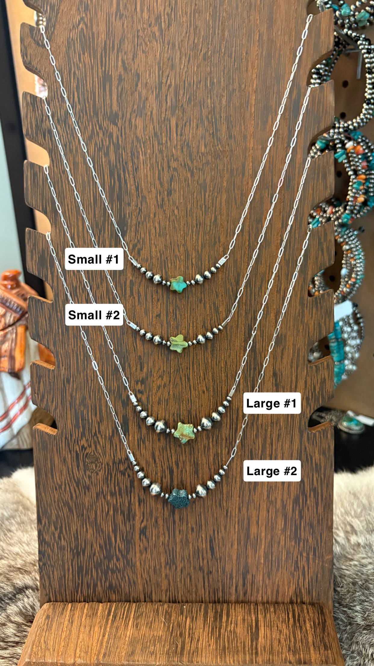 TURQUOISE STAR CHAIN NECKLACE
