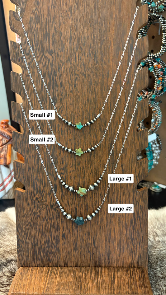 TURQUOISE STAR CHAIN NECKLACE