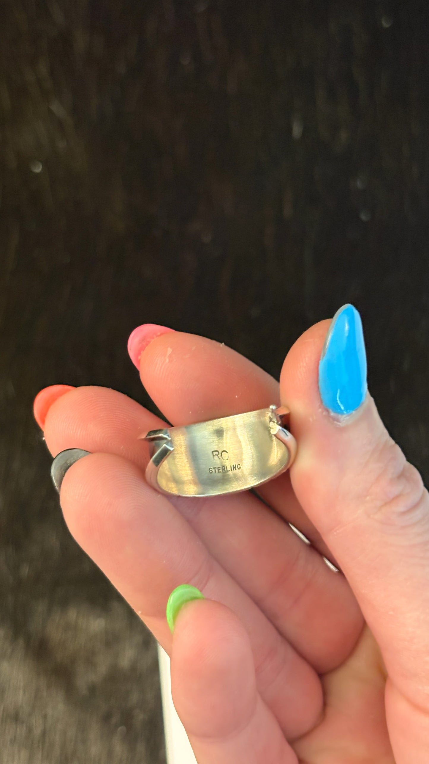 KINGMAN TURQUOISE HOOP EARRINGS BY REED CHARLEY