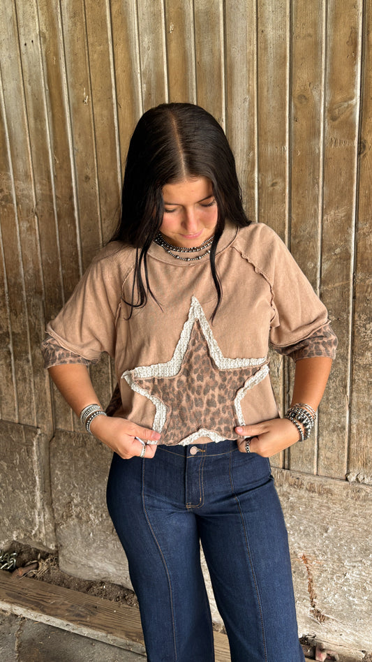 LEOPARD STAR TEE
