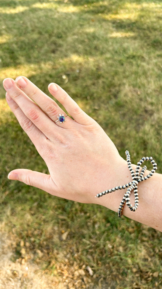 OPAL TURTLE RING - PURPLE