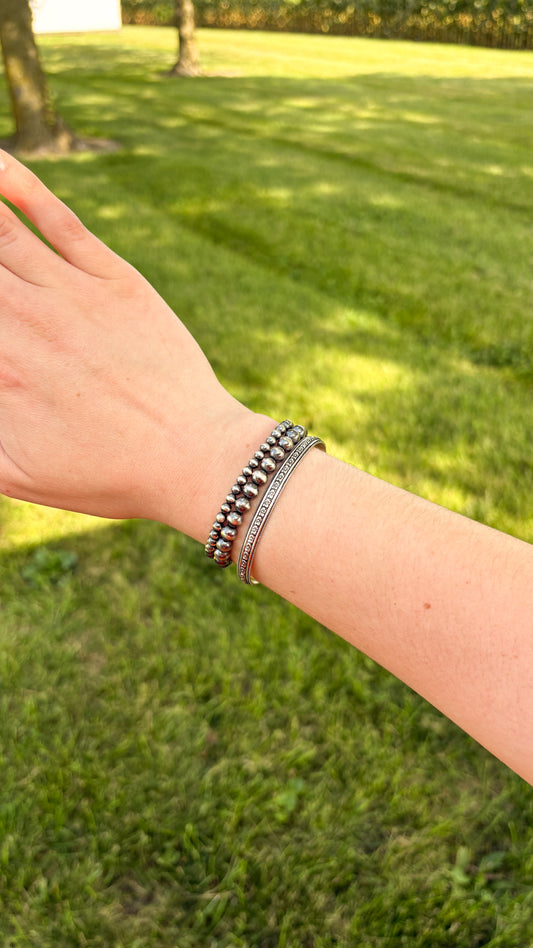 FLORAL STAMPED CUFF