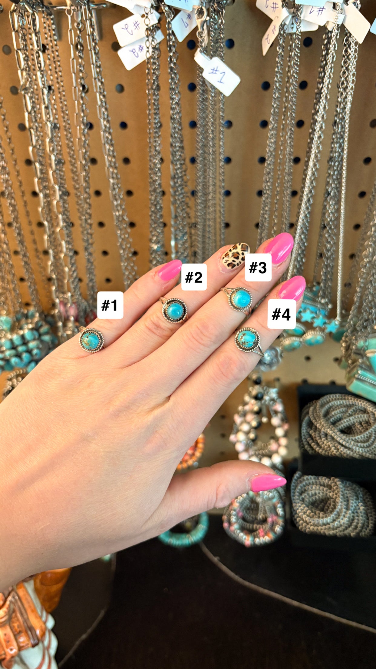 SPLIT BAND KINGMAN TURQUOISE RING BY ESTHER WHITE