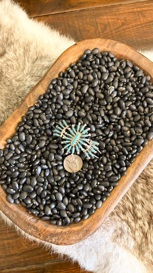 NEEDLEPOINT ZUNI TURQUOISE CUFF