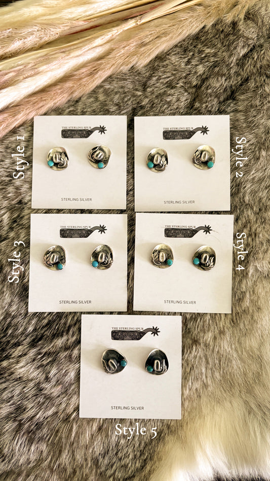 TURQUOISE COWBOY HAT STUDS