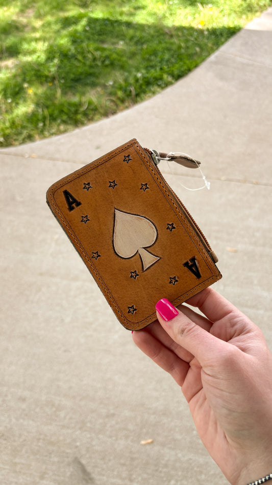 ACE OF SPADES COIN POUCH