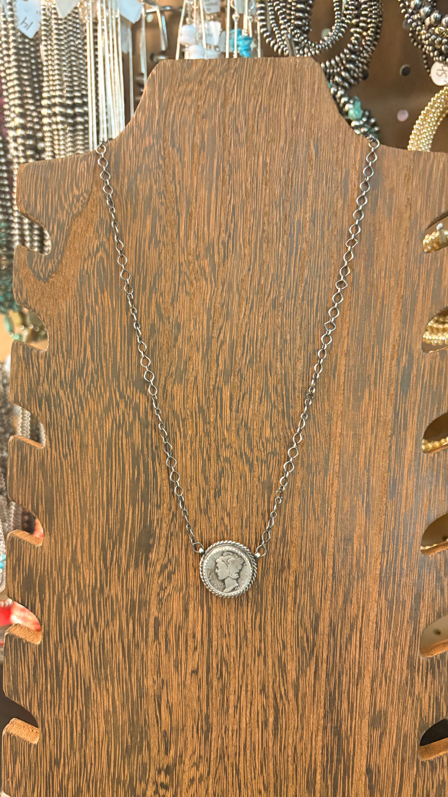 MERCURY DIME COIN NECKLACE