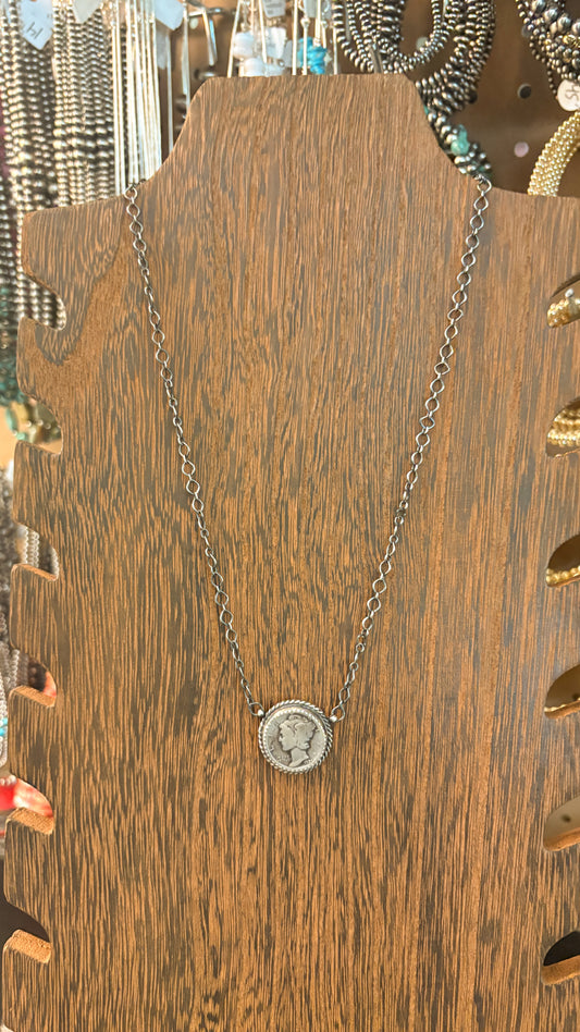 MERCURY DIME COIN NECKLACE