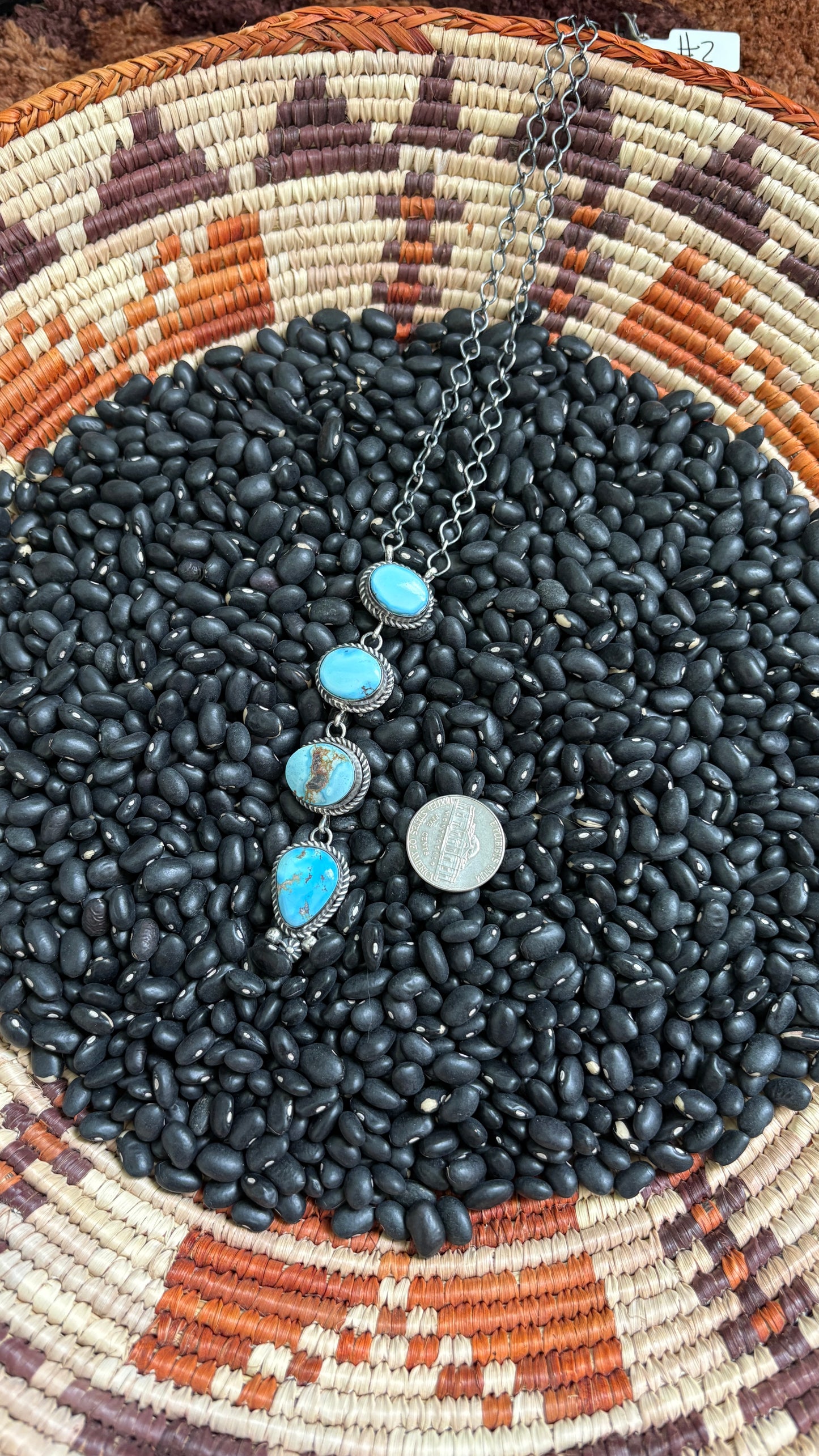 GOLDEN HILLS TURQUOISE LARIAT - #2