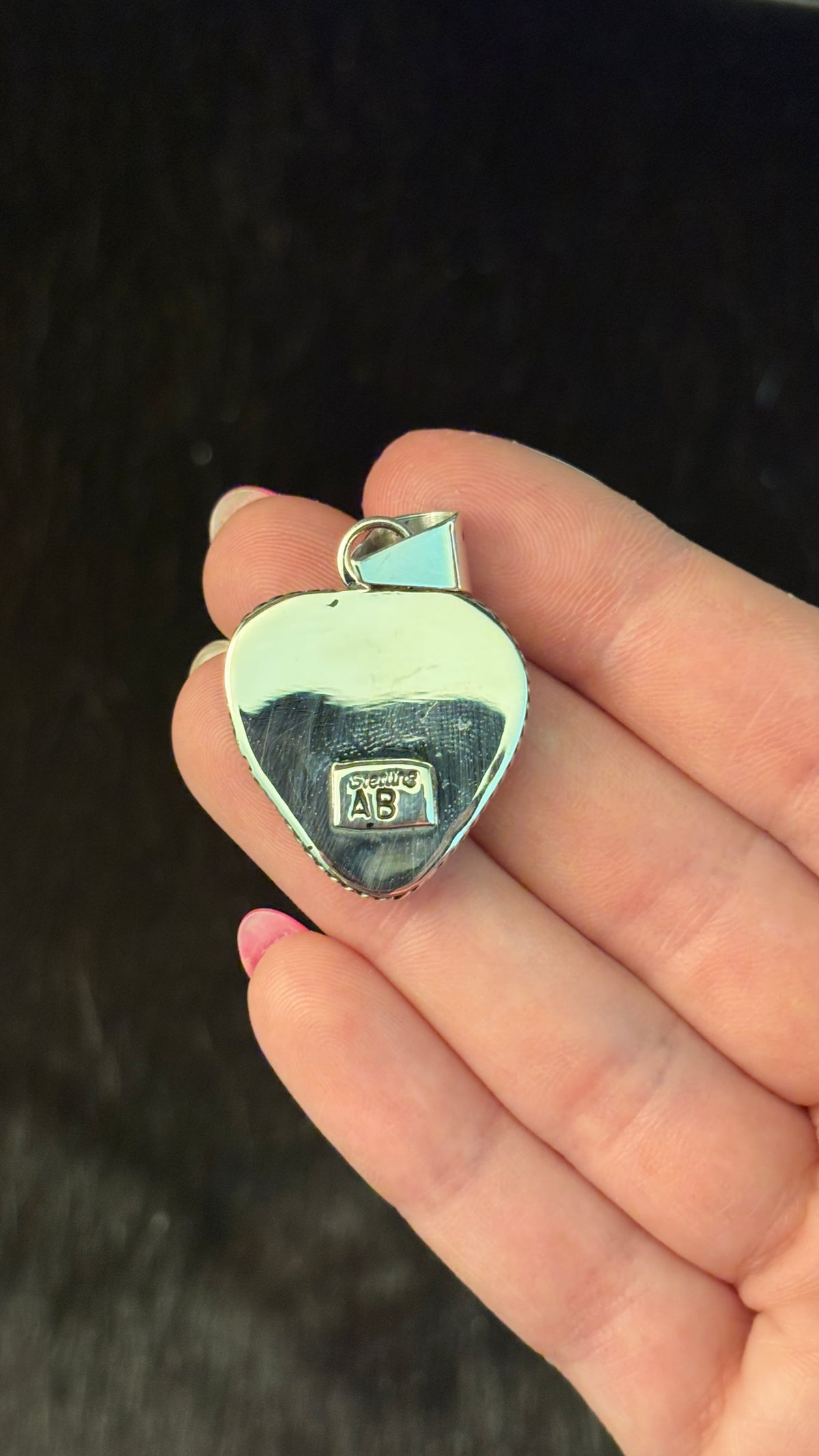 BLACKJACK TURQUOISE HEART PENDANT