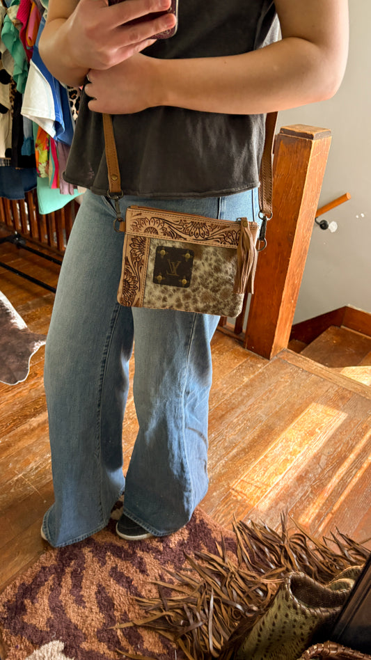 UPCYCLED LV CROSSBODY BAG - OPTION #2