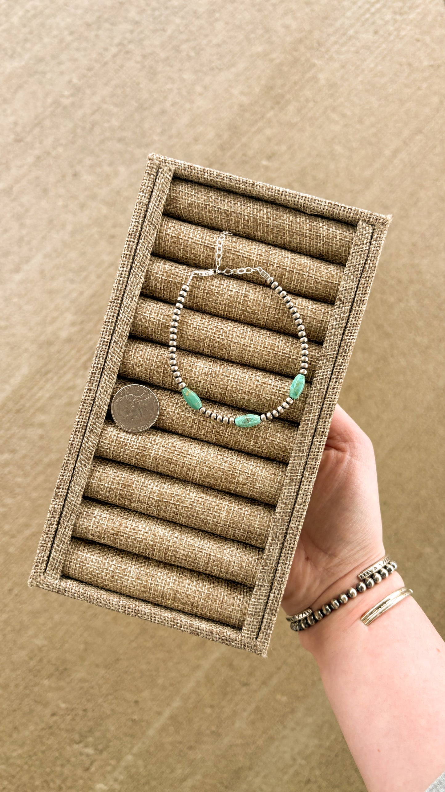 TORPEDO TURQUOISE PEARL BRACELET