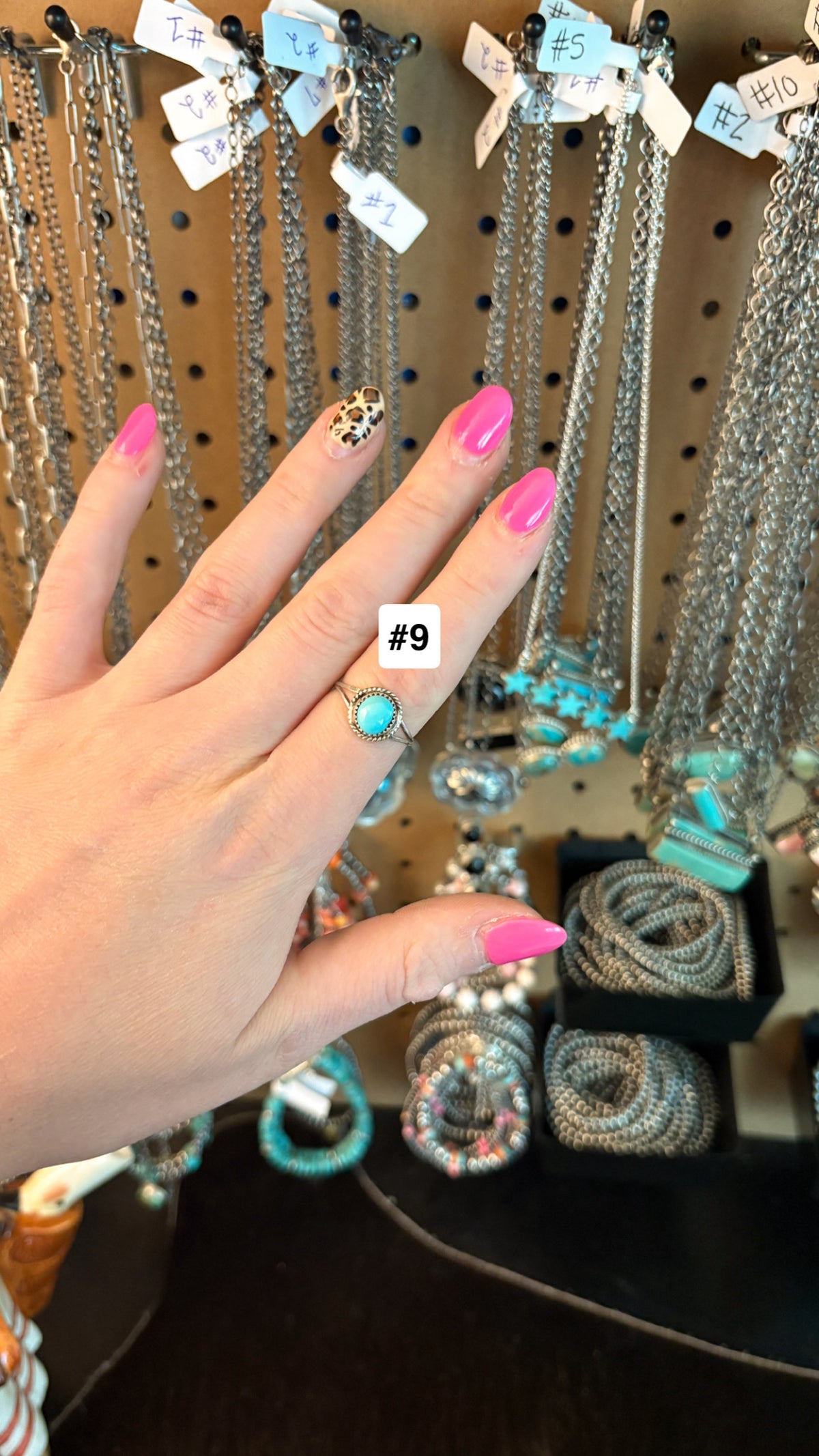 SPLIT BAND KINGMAN TURQUOISE RING BY ESTHER WHITE