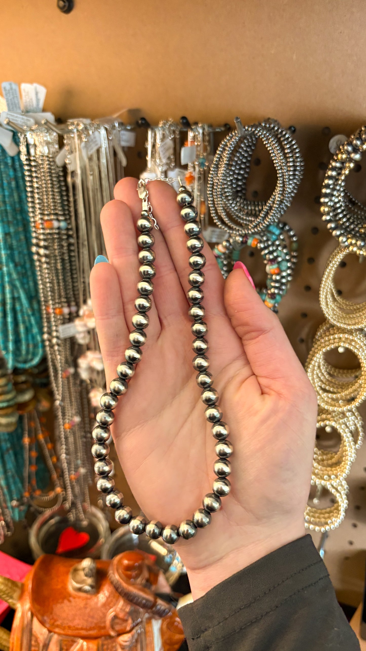 8MM STERLING SILVER PEARL NECKLACE - MADE TO ORDER