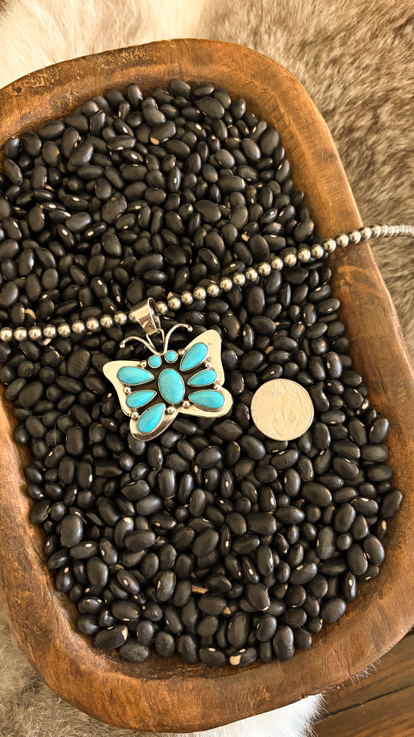 TURQUOISE BUTTERFLY PENDANT