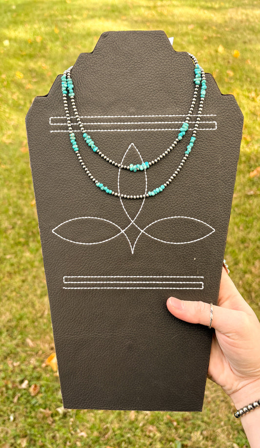 BLUE RIDGE TURQUOISE NUGGET NECKLACE