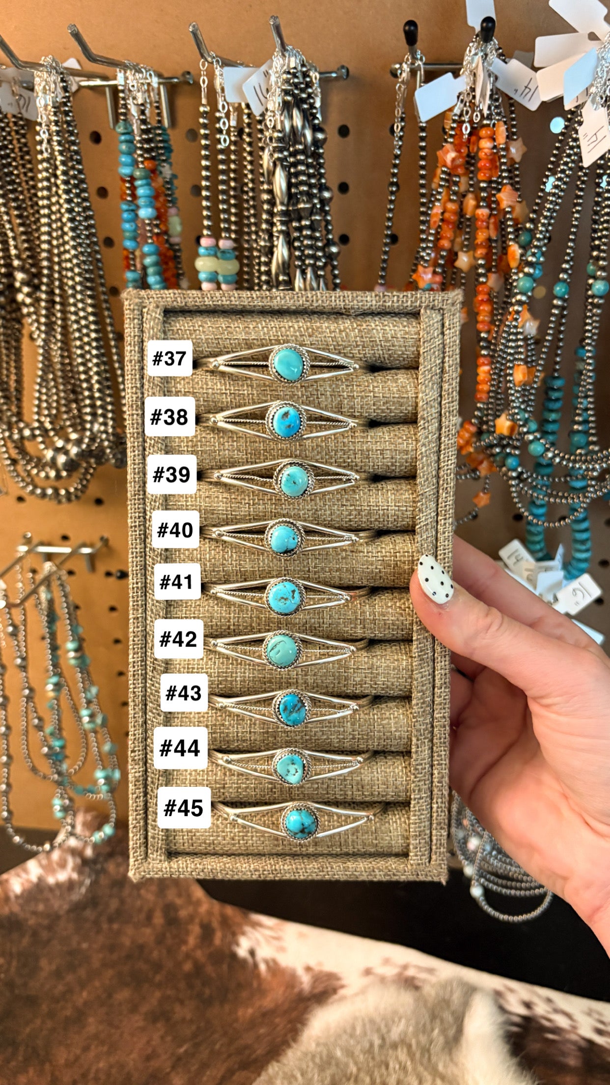 SINGLE STONE ROUGH CUT KINGMAN TURQUOISE CUFF BY ESTHER WHITE