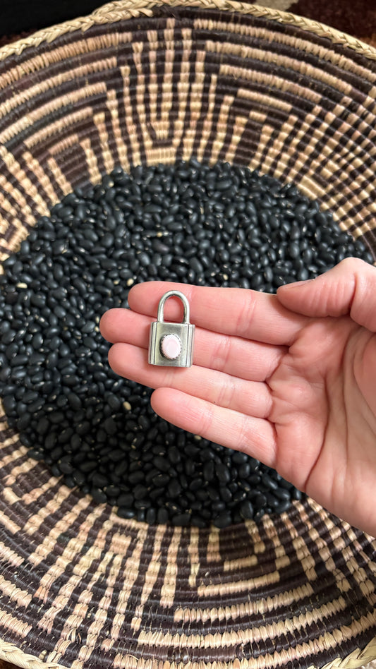 PINK CONCH LOCKET PENDANT BY LEROY JAMES