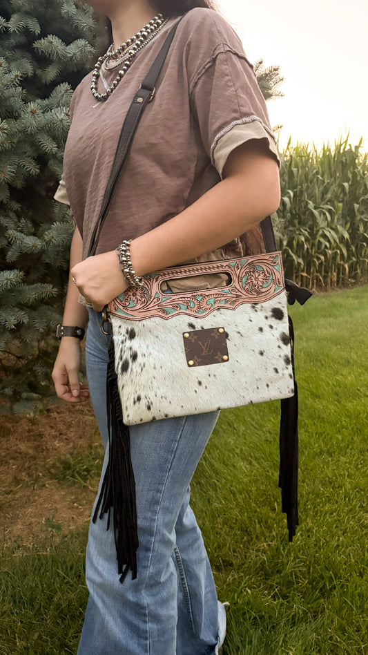 UPCYCLED LV CROSSBODY BAG - STYLE 17