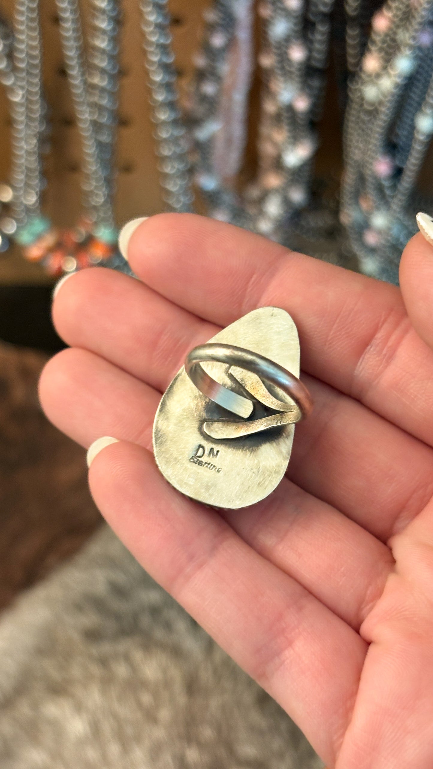 ADJUSTABLE ROYSTON TURQUOISE RING BY DONOVAN NEZ