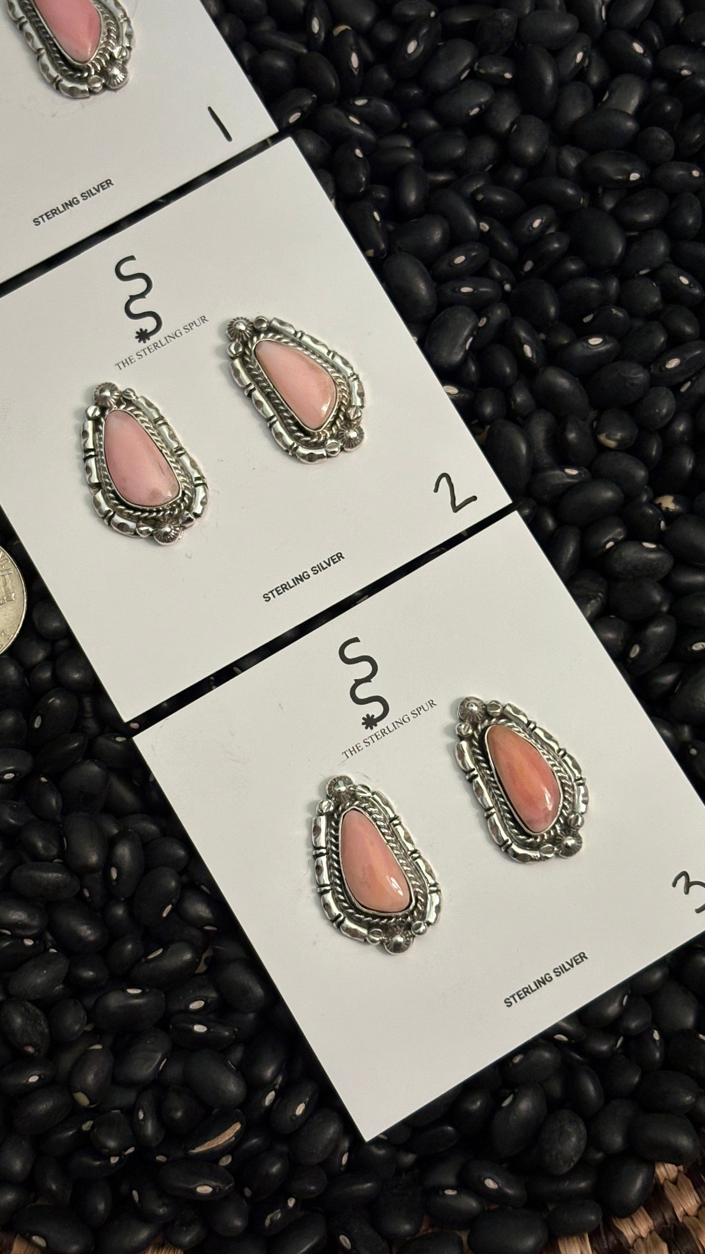 PINK CONCH STATEMENT EARRINGS BY DESIRI MARTIN