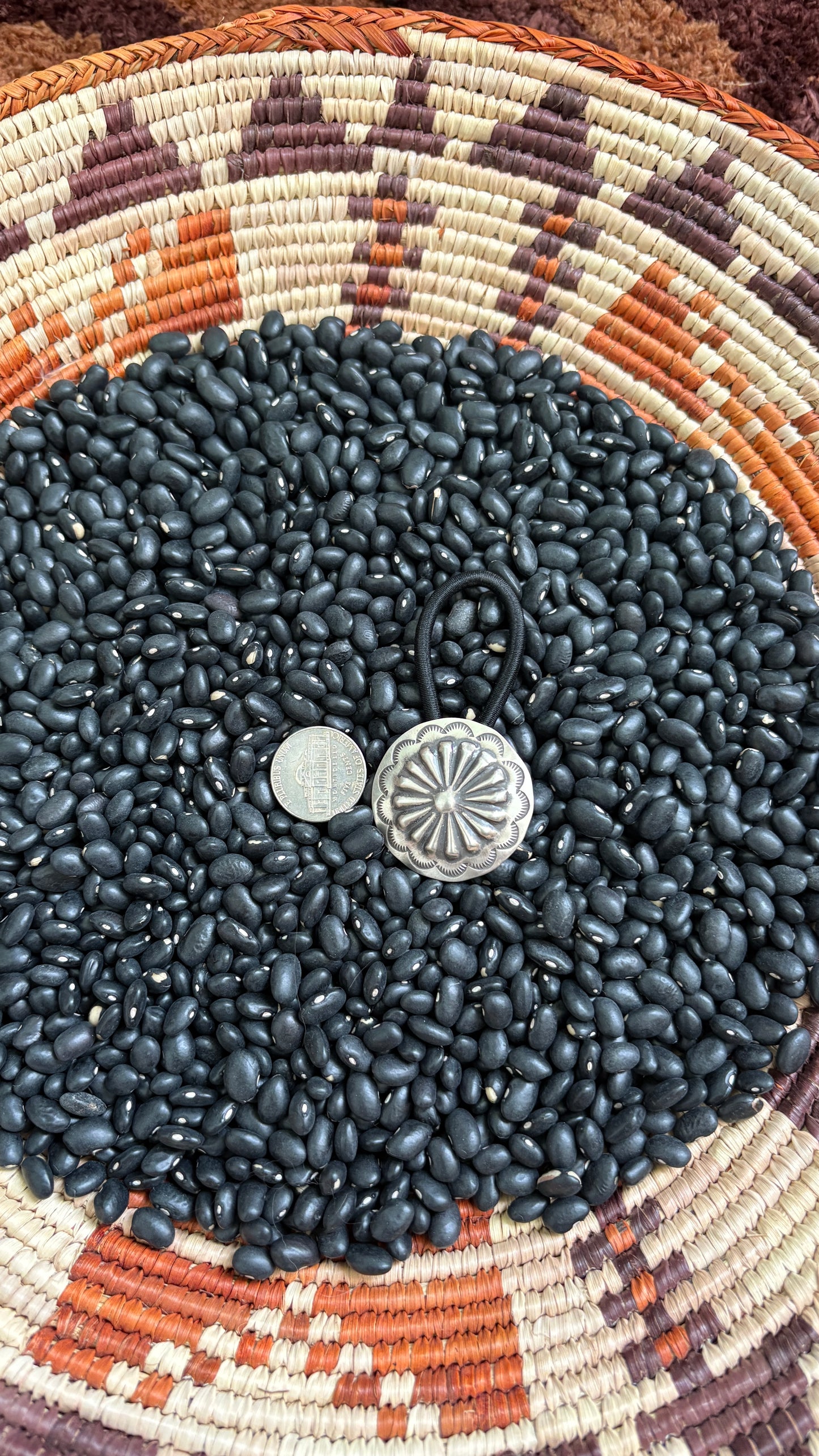 PLAIN ROUND CONCHO HAIR TIE