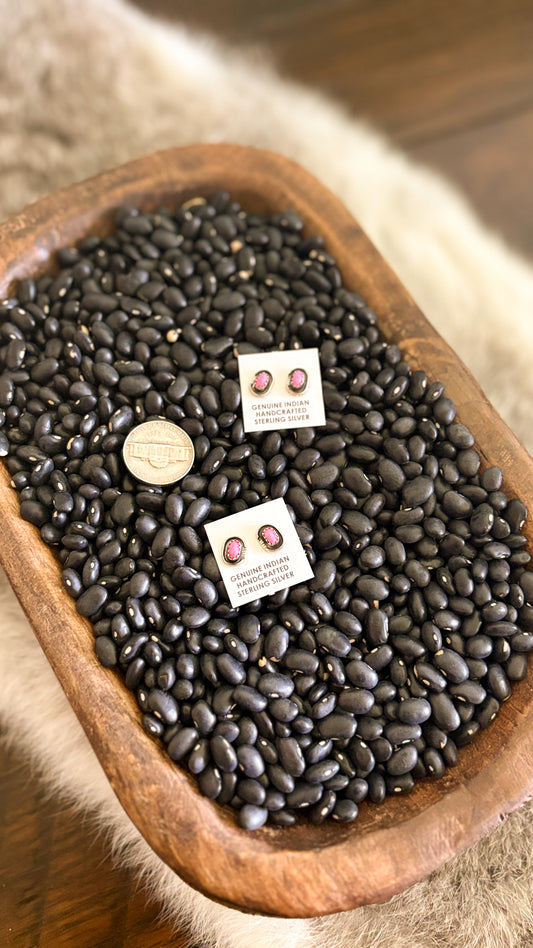 SHADOWBOX STUDS - HOT PINK OPAL