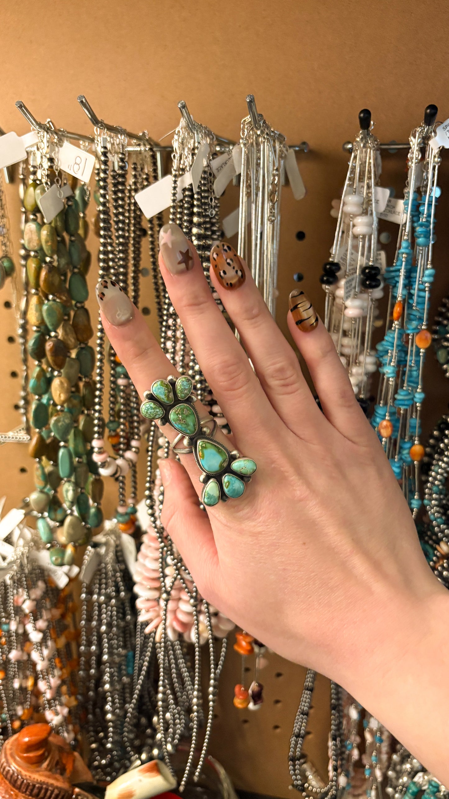 SONORAN GOLD TURQUOISE CLUSTER RING