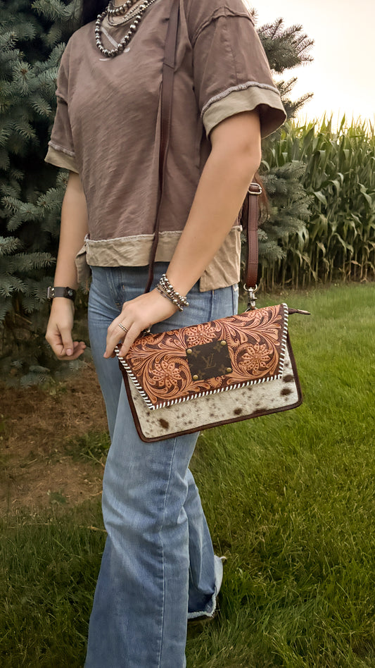 UPCYCLED LV CROSSBODY BAG - STYLE 6